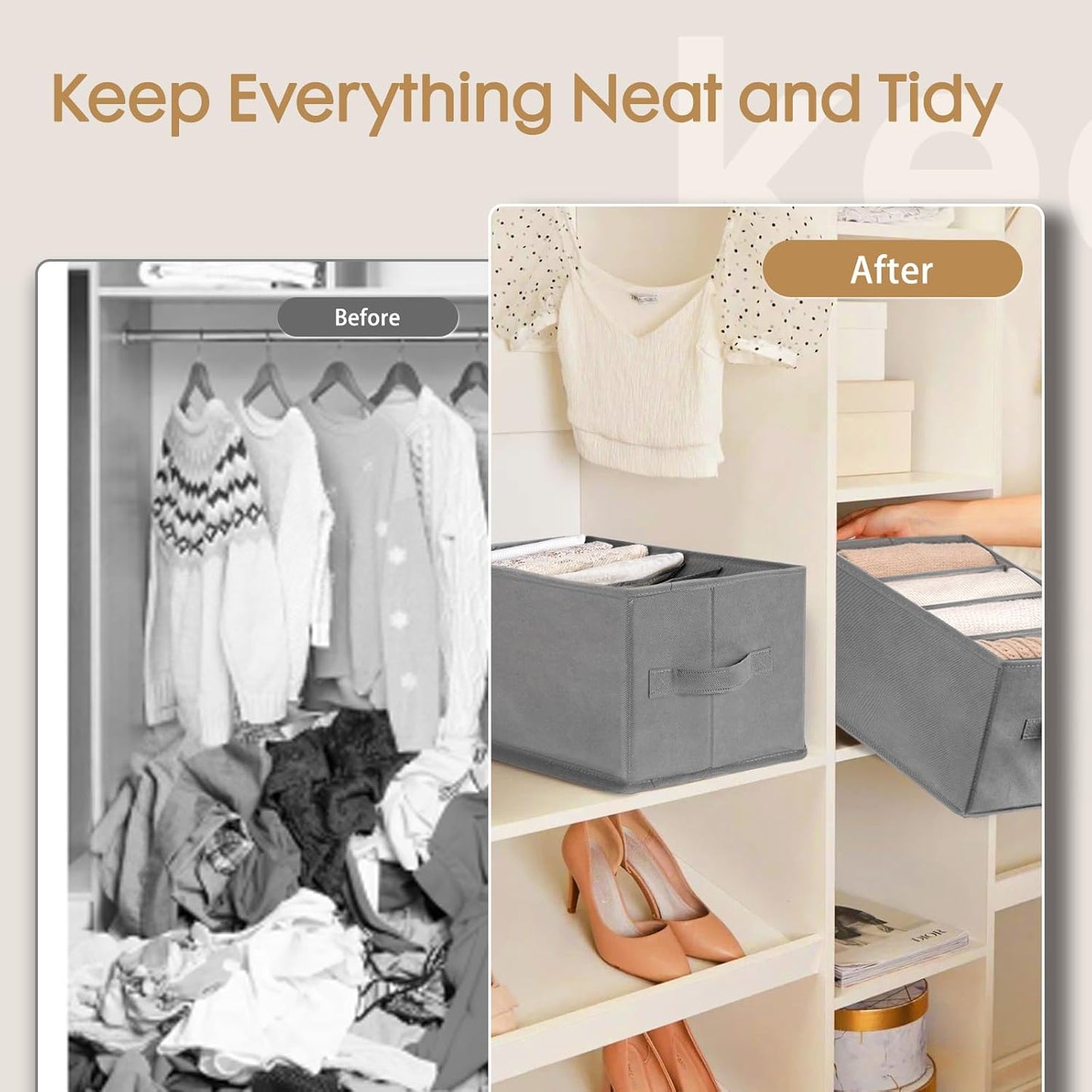 Foldable Closet Storage Organizer|منظم تخزين خزانة قابل للطي