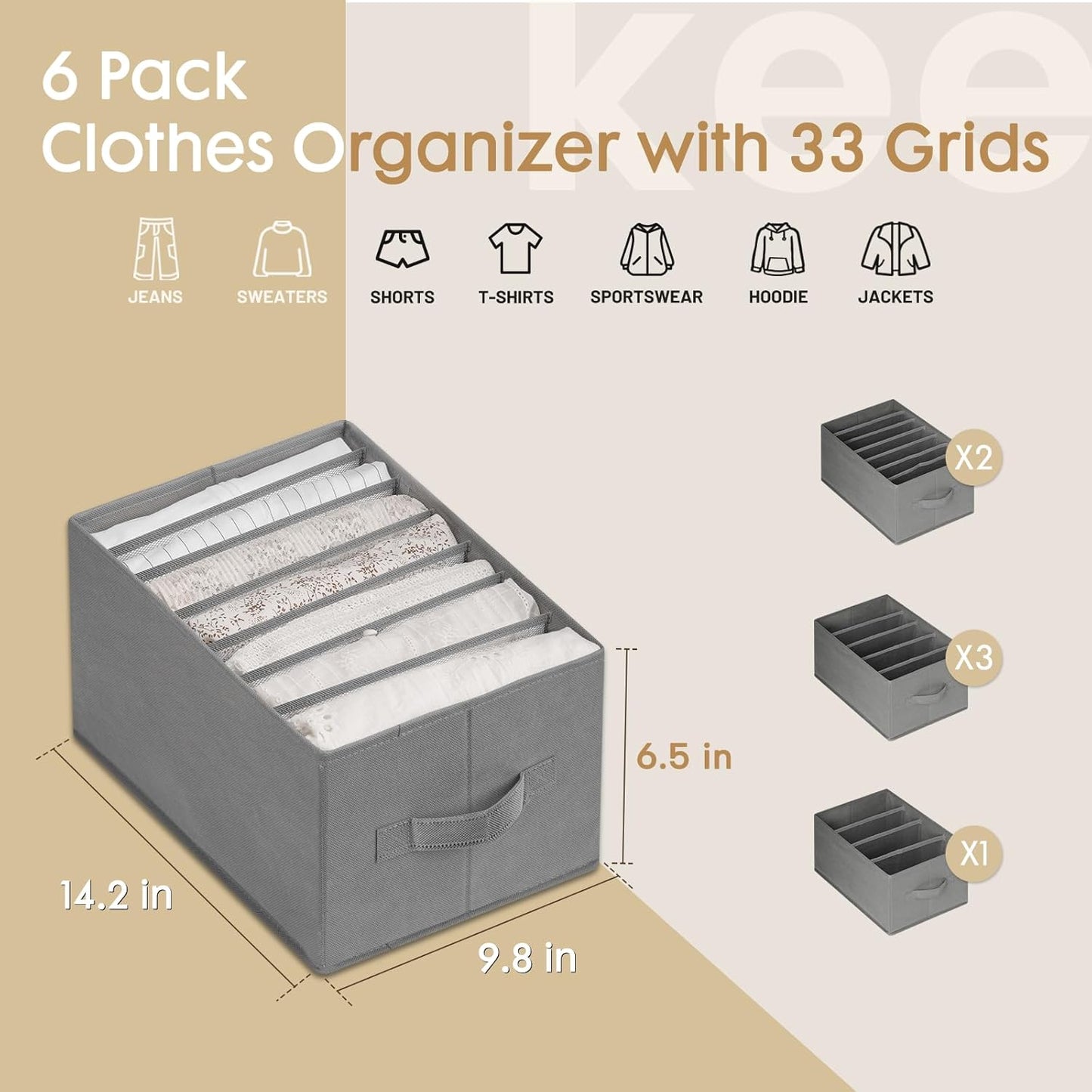 Foldable Closet Storage Organizer|منظم تخزين خزانة قابل للطي
