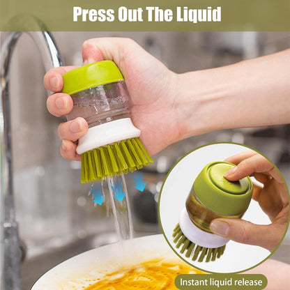 Soap Dispensing Dish Brush|فرشاة صابون لتنظيف الصحون