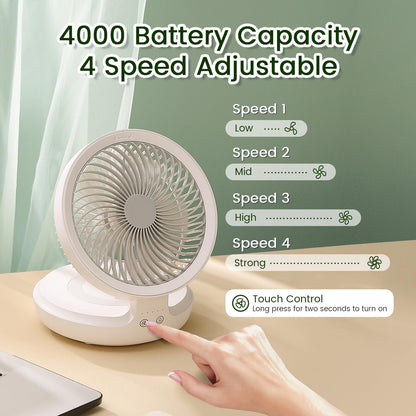 Rechargeable Wall Cooling Fan|مروحة تبريد قابلة للشحن