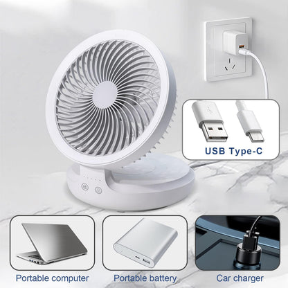 Rechargeable Wall Cooling Fan|مروحة تبريد قابلة للشحن
